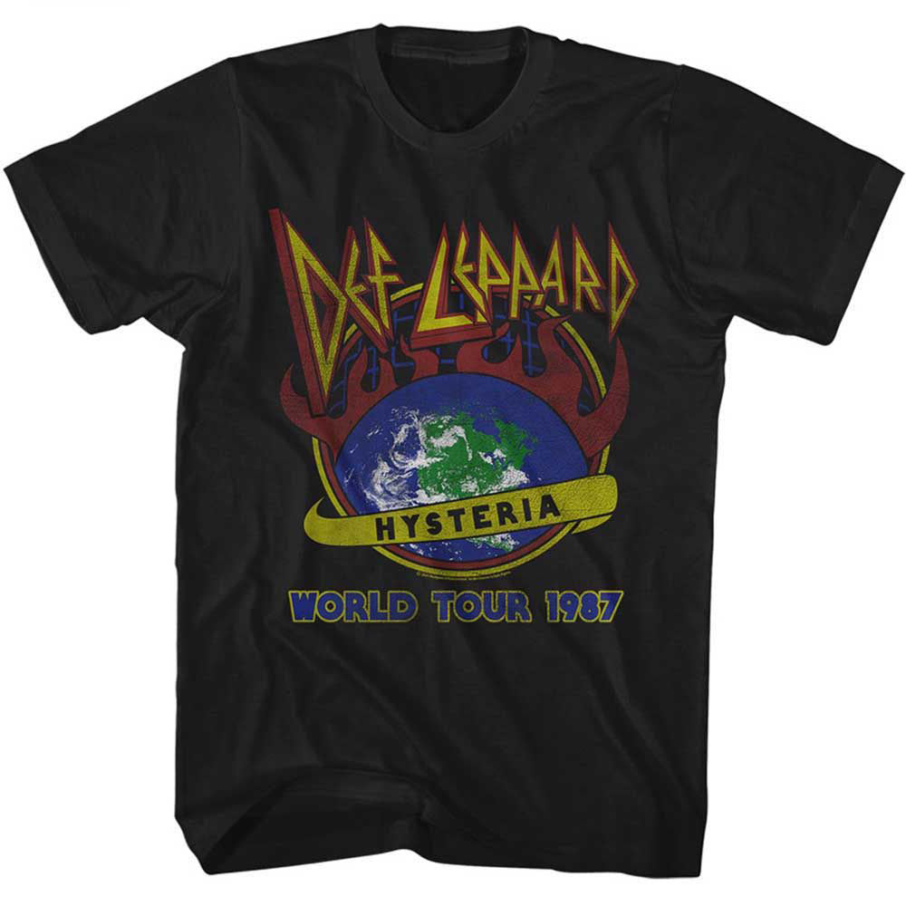 Def Leppard Hysteria World Tour T-shirt Front