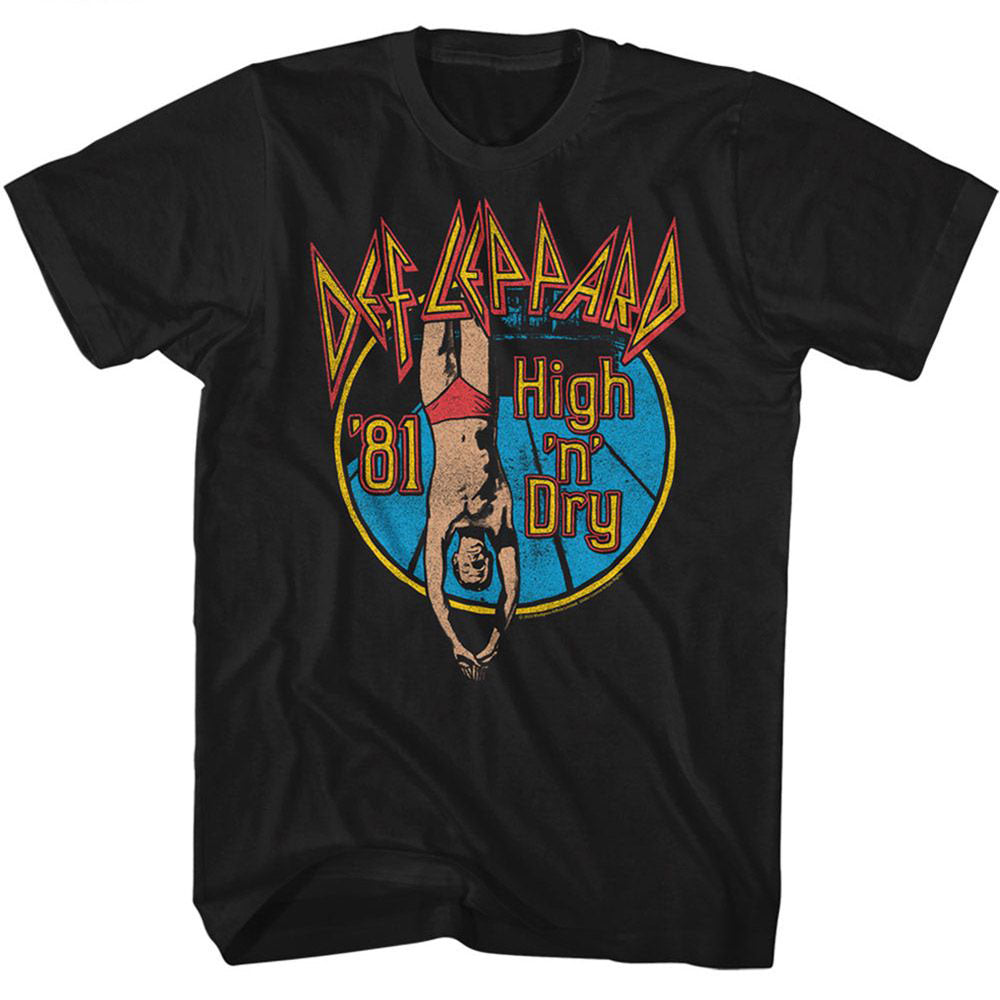 Def Leppard High N Dry T-shirt Front