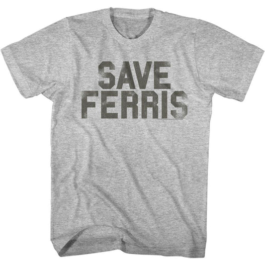 Ferris Beuller's Day Off Save Ferris Penant T-shirt Front