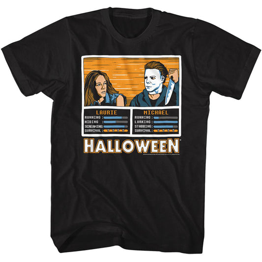 Halloween Laurie Vs Michael T-shirt Front