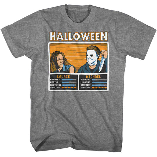 Halloween Video Game Versus T-shirt Front