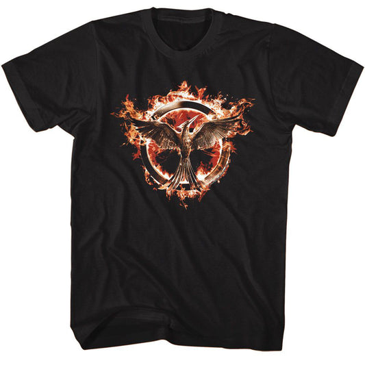 Hunger Games Flaming Mockingjay T-shirt Front