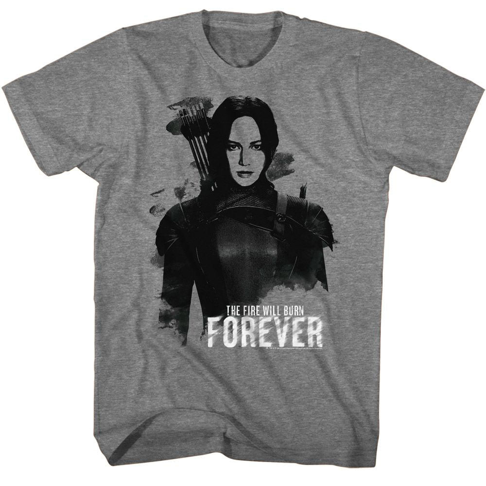 Hunger Games Katniss Burn Forever T-shirt Front