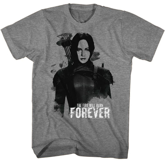 Hunger Games Katniss Burn Forever T-shirt Front