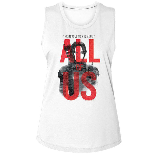 Hunger Games All Of Us Womens Tank Front