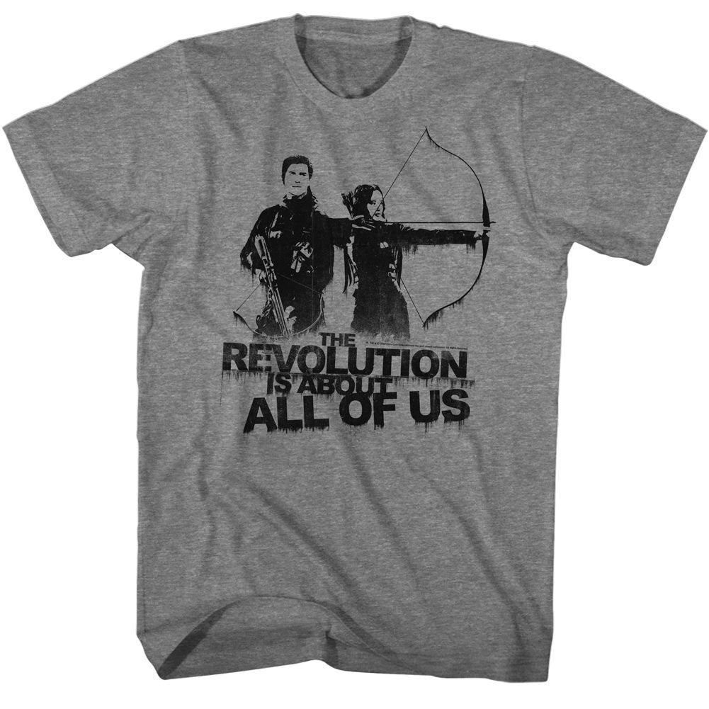 Hunger Games About All Of Us T-shirt Front