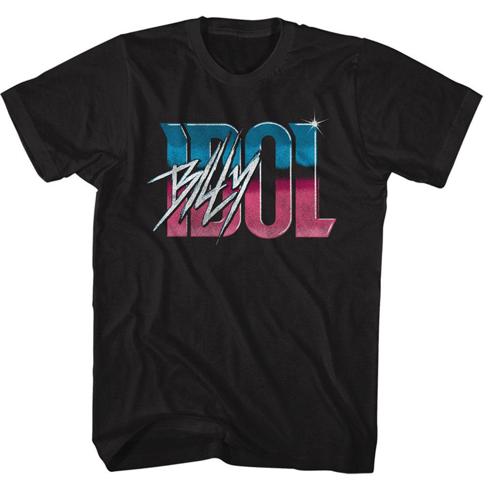 Billy Idol Idol Name Gradient T-shirt Front