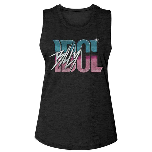 Billy Idol Name Gradient Junior Top