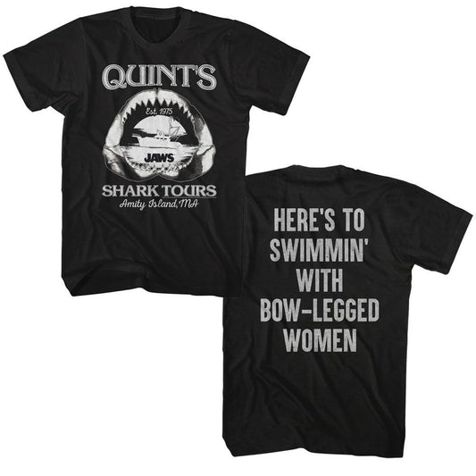Jaws Quints Quote T-shirt Front