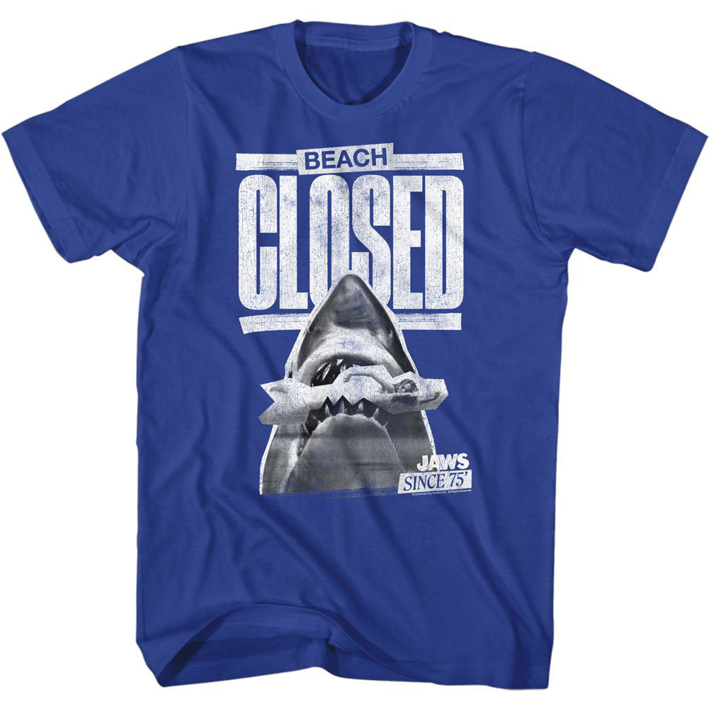 Jaws Beach Closed T-shirt Front