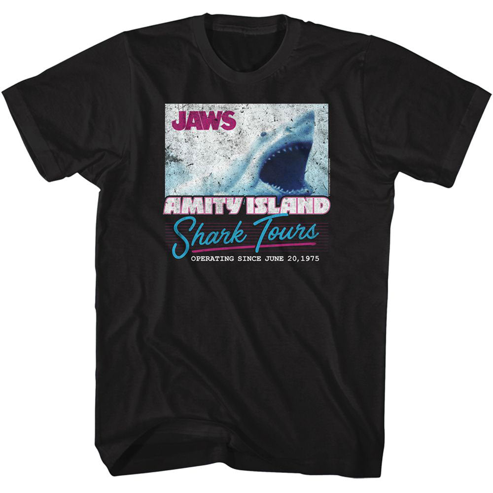 Jaws Shark Tours T-shirt Front