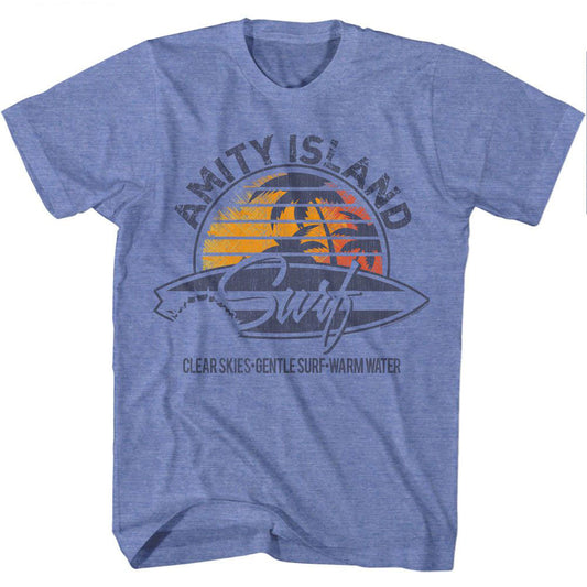 Jaws Amity Island Surf T-shirt Front