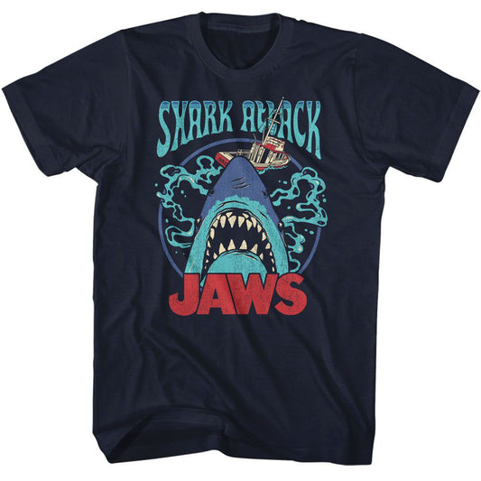 Jaws Swirly Water T-shirt Front