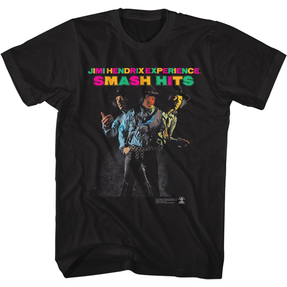 Jimi Hendrix Smash Hits T-shirt Front