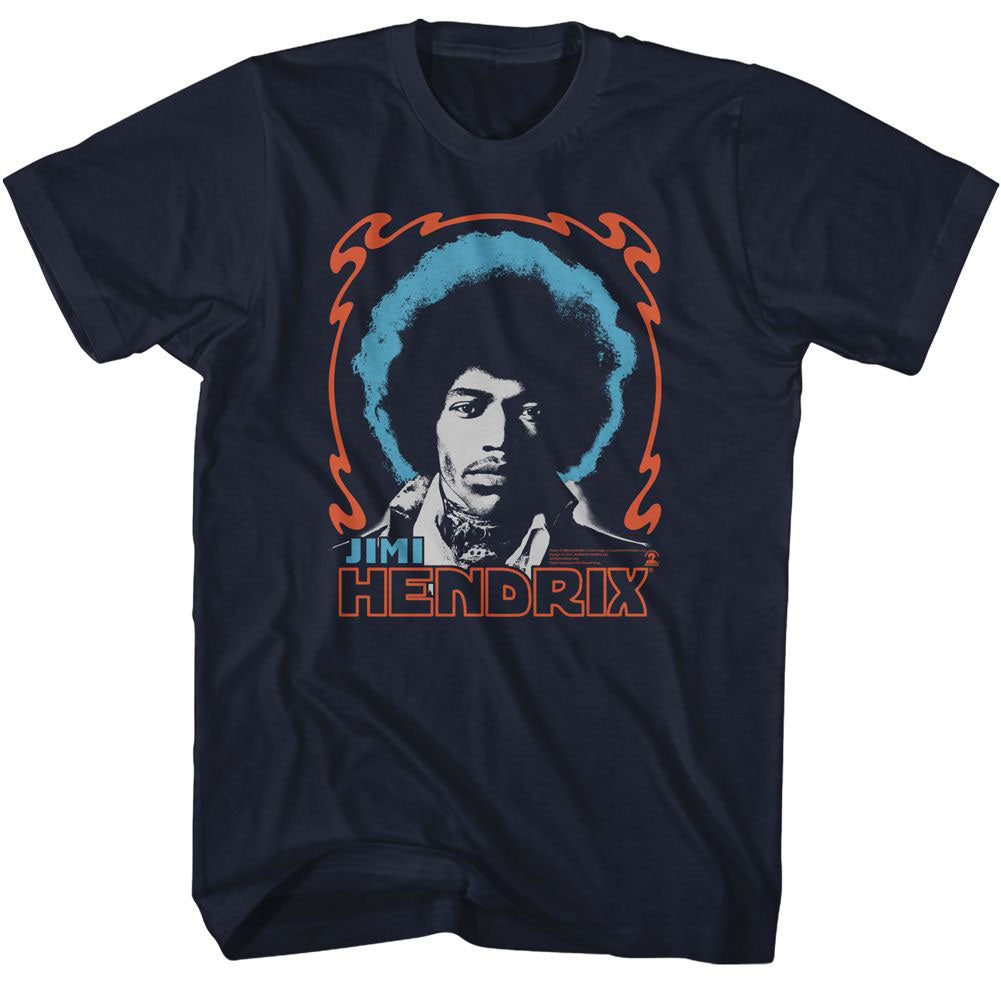 Jimi Hendrix Tri Color Jimi T-shirt Front