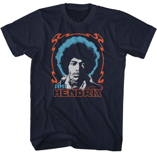 Jimi Hendrix Tri Color Jimi T-shirt Front