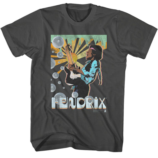 Jimi Hendrix Bubbles T-shirt Front
