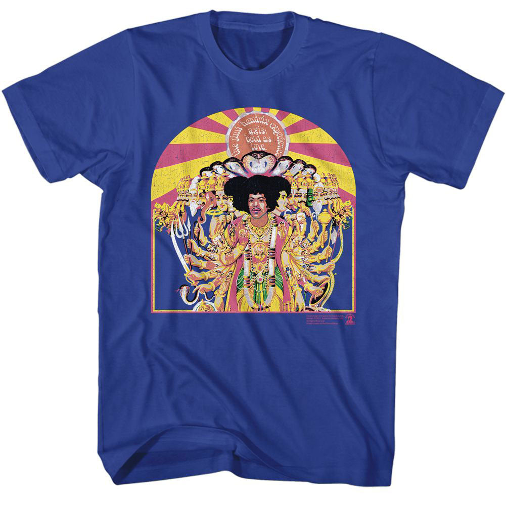 Jimi Hendrix Axis Cover T-shirt Front