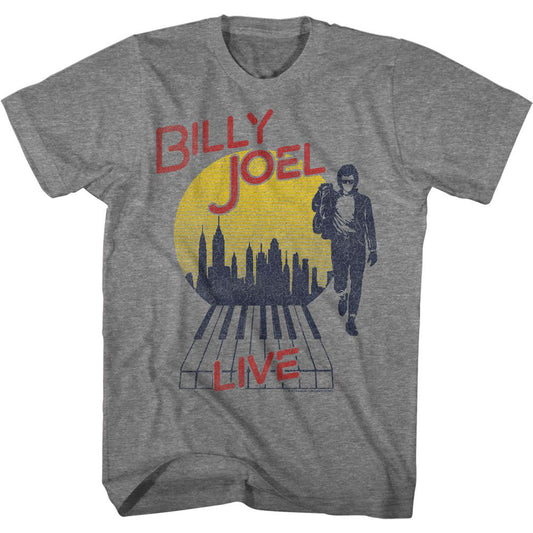 Billy Joel B Joel Live City T-shirt Front