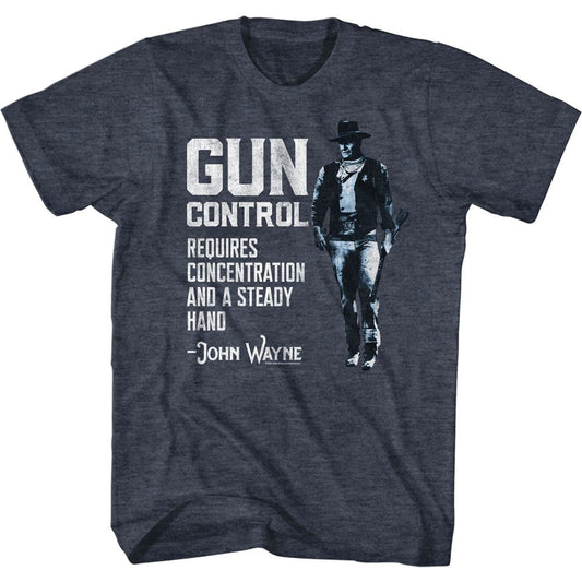 John Wayne Gun Control T-shirt Front