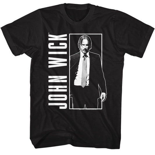 John Wick Simple Bw T-shirt Front