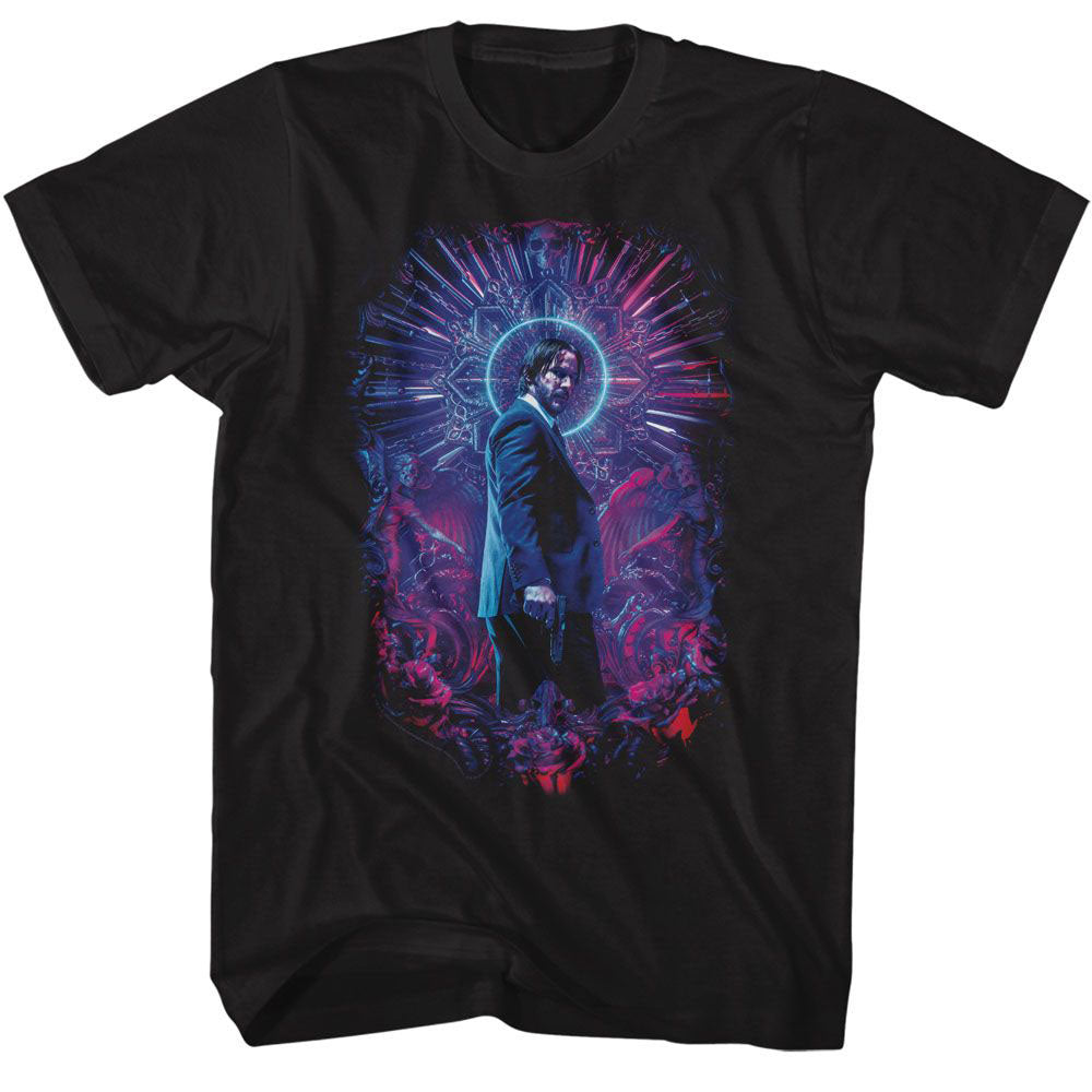 John Wick Neon Halo T-shirt Front