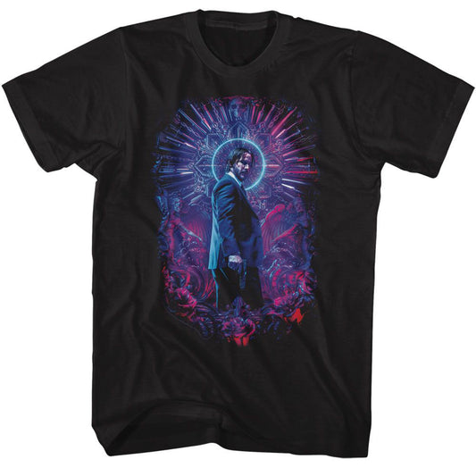 John Wick Neon Halo T-shirt Front