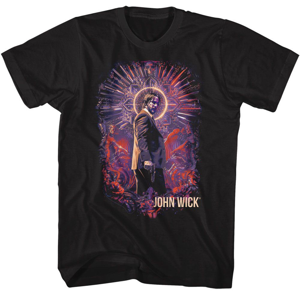 John Wick Neon Halo Recolor T-shirt Front