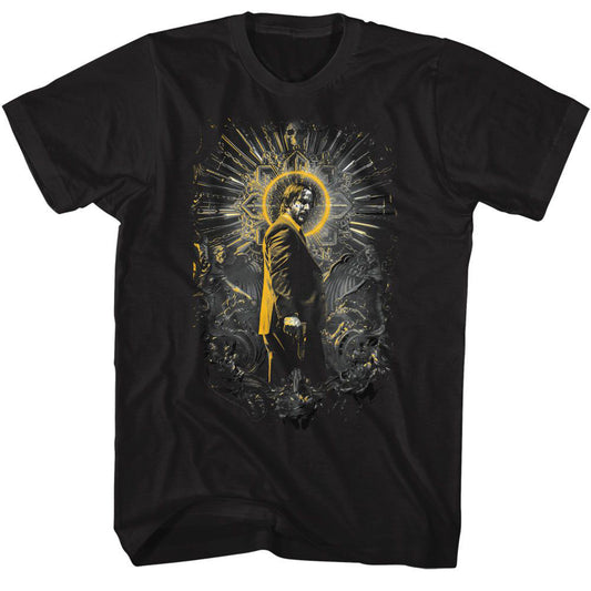 John Wick Golden Highlights Halo T-shirt Front