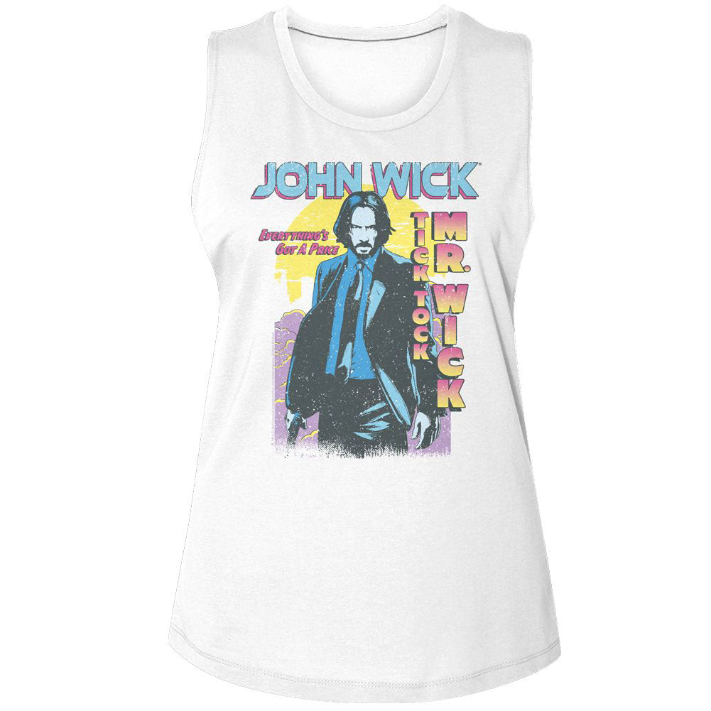 John Wick Tick Tock Mr Wick Gradient Womens Tank Front