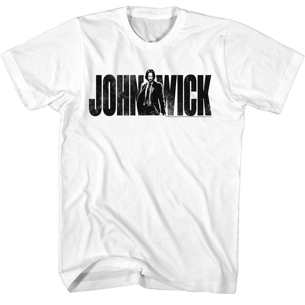 John Wick With Name T-shirt Front