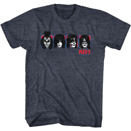 KISS Kiss Squares T-shirt Front