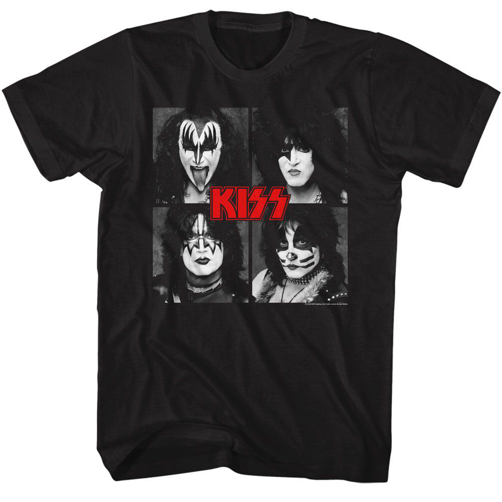 KISS Kiss Four Squares T-shirt Front