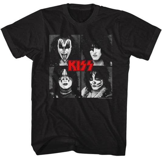 KISS Kiss Four Squares T-shirt Front