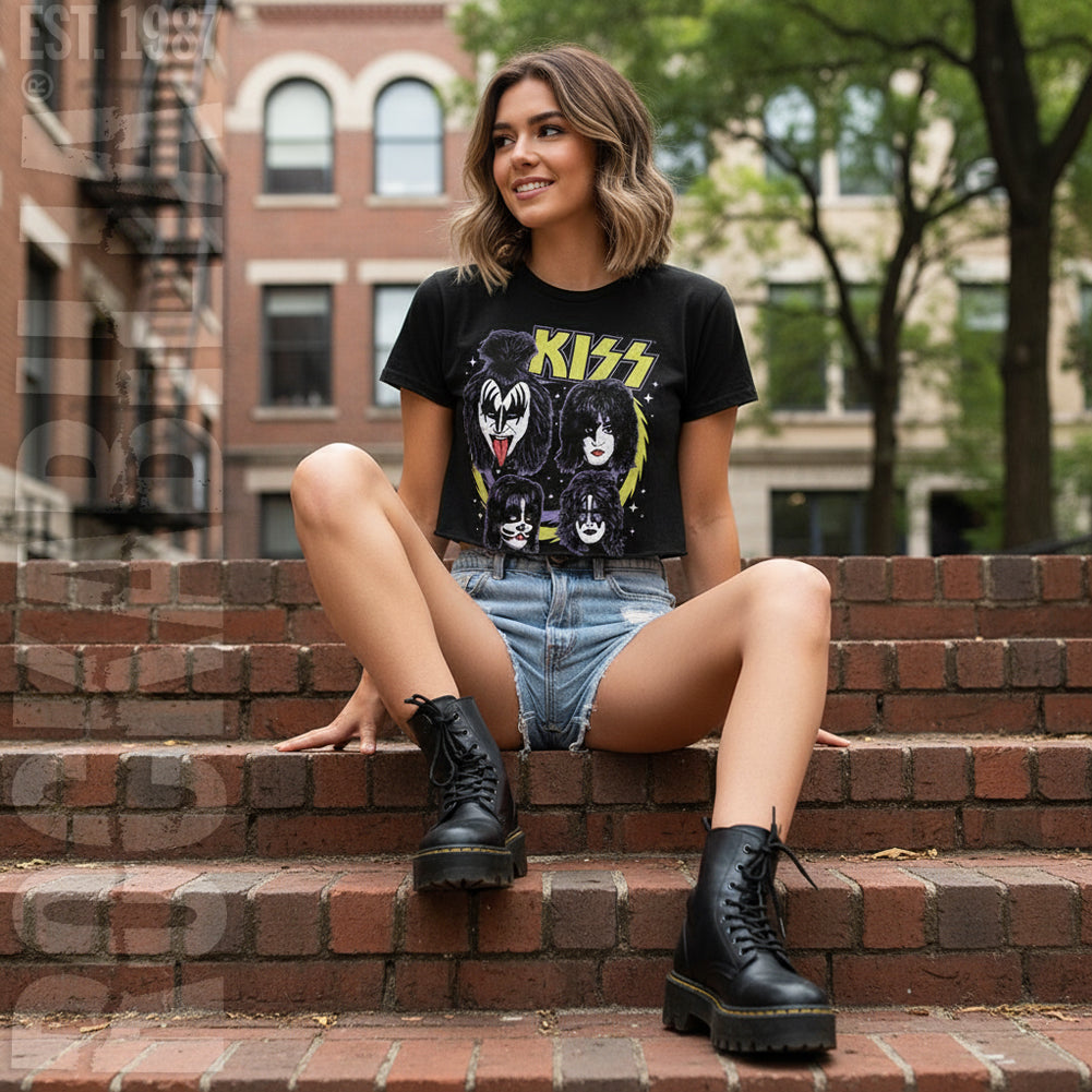 Kiss Spike Circles Junior Top