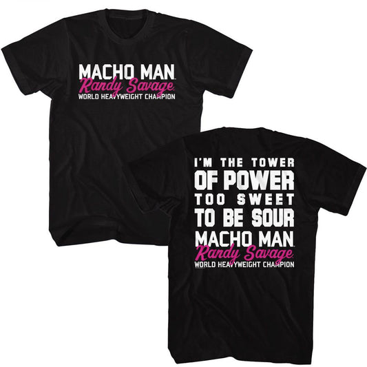 Macho Man Tower Of Power T-shirt Front