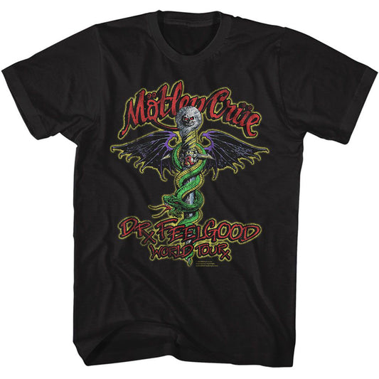 Motley Crue Dr Feelgood Tour T-shirt Front