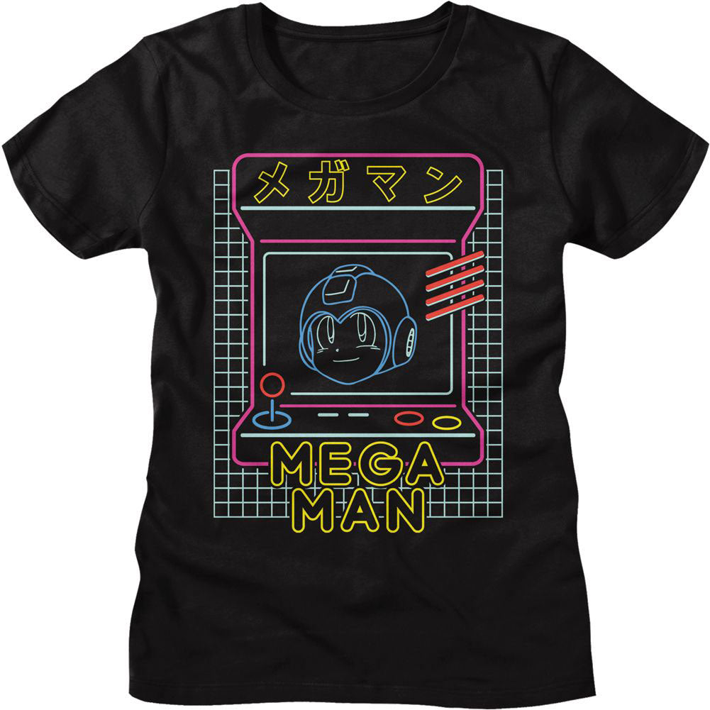 Mega Man Neon Arcade Junior Top