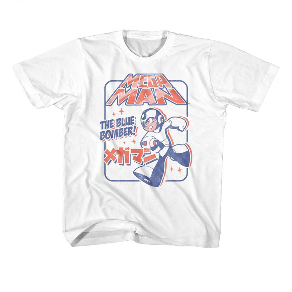 Mega Man Megaman Blue Bomber Again Youth T-shirt Front