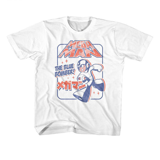 Mega Man Megaman Blue Bomber Again Youth T-shirt Front