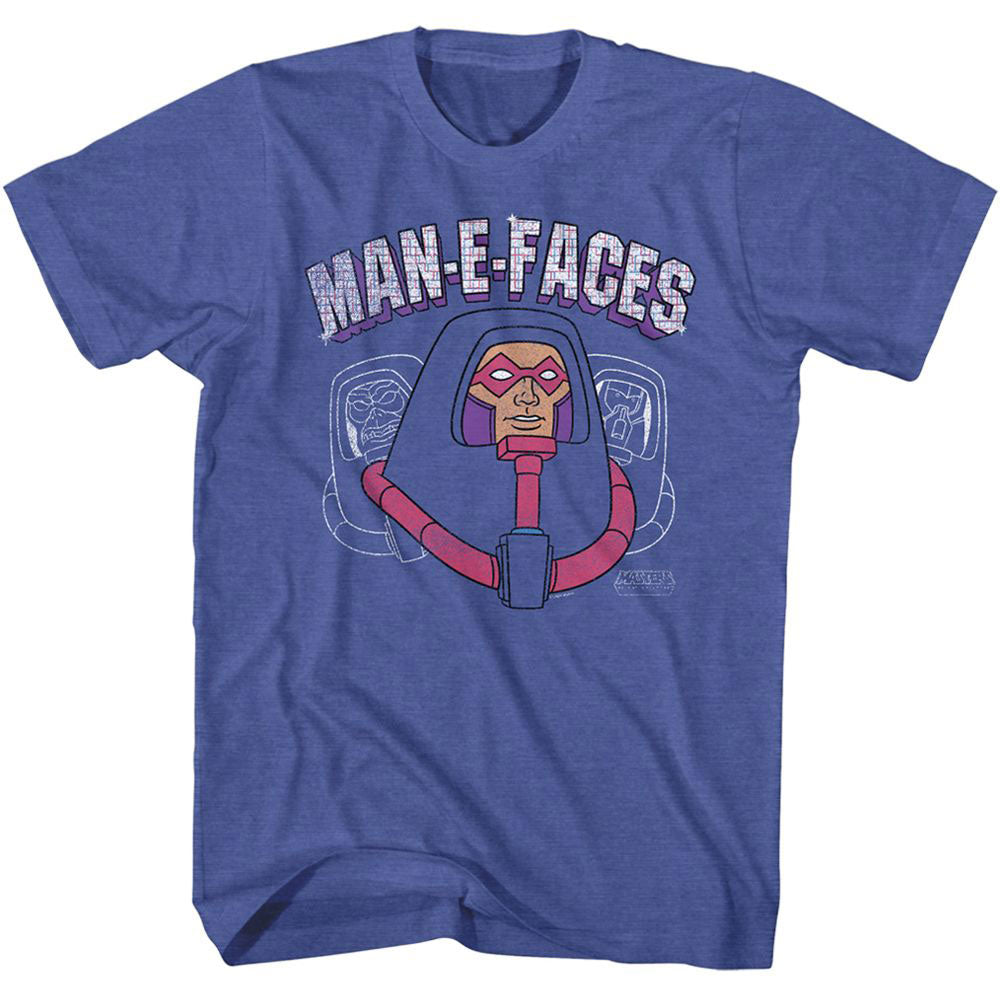 Masters Of The Universe Man E Faces Head T-shirt Front