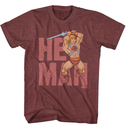 Masters Of The Universe Motu He Man Text T-shirt Front