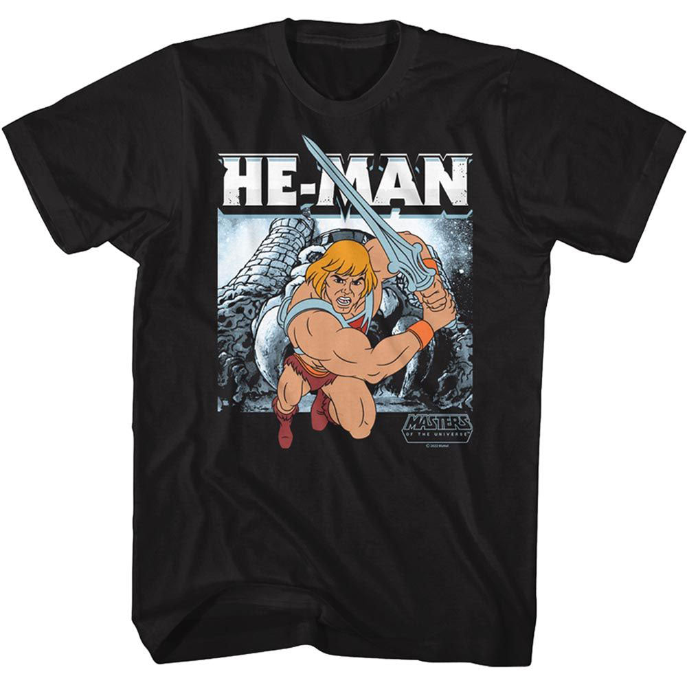 Masters Of The Universe Motu He Man Charging T-shirt Front