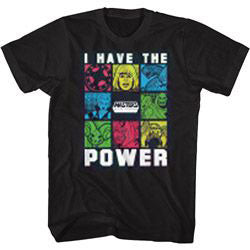 Masters Of The Universe Motu I Have The Power Boxes T-shirt Front