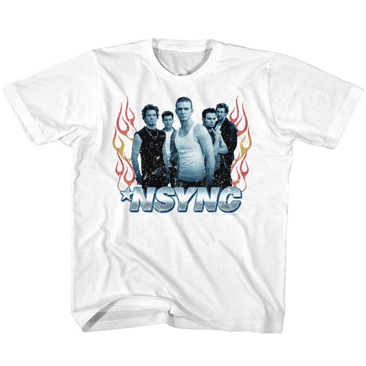 Nsync Flames Youth T-shirt Front