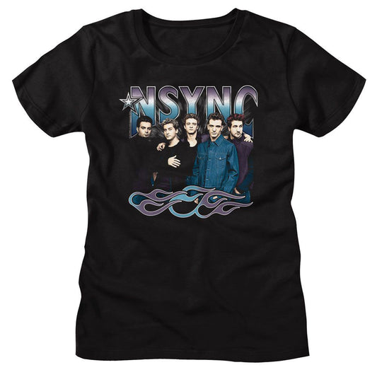 Nsync Cool Tones And Flames Junior Top