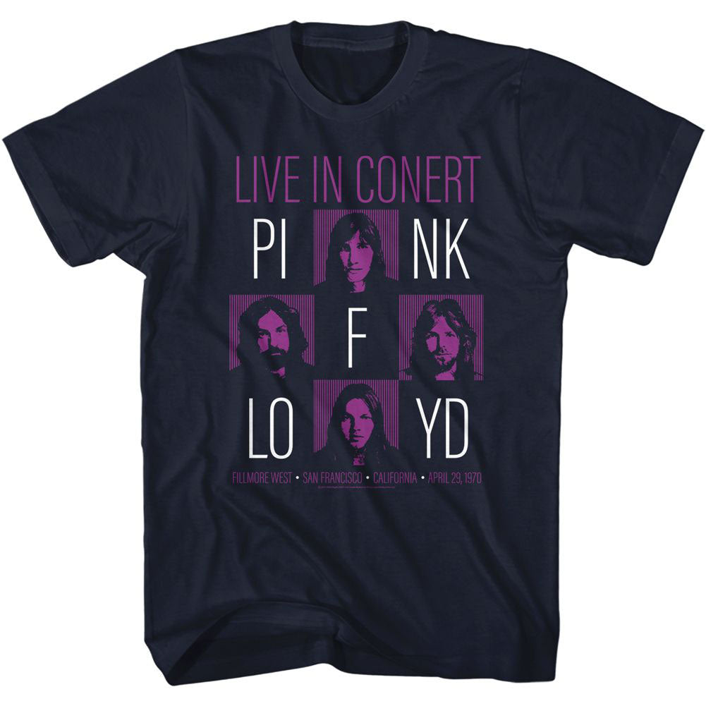 Pink Floyd Live In Concert T-shirt Front