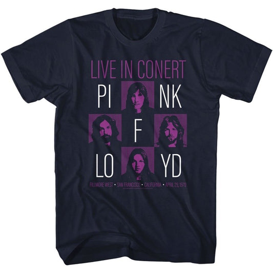 Pink Floyd Live In Concert T-shirt Front