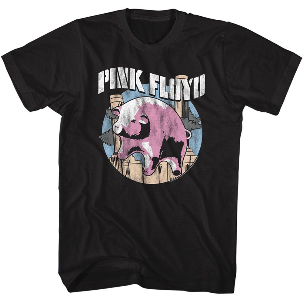 Pink Floyd Flying Pig T-shirt Front