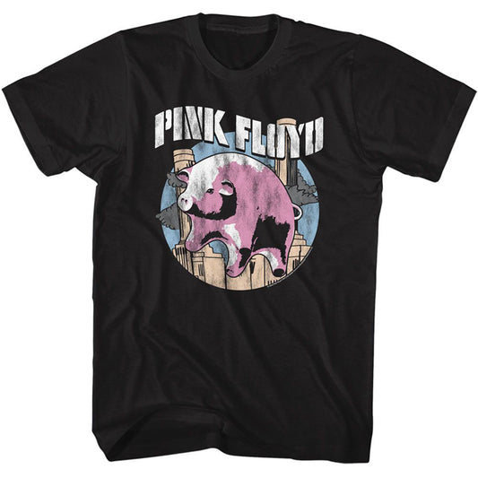 Pink Floyd Flying Pig T-shirt Front
